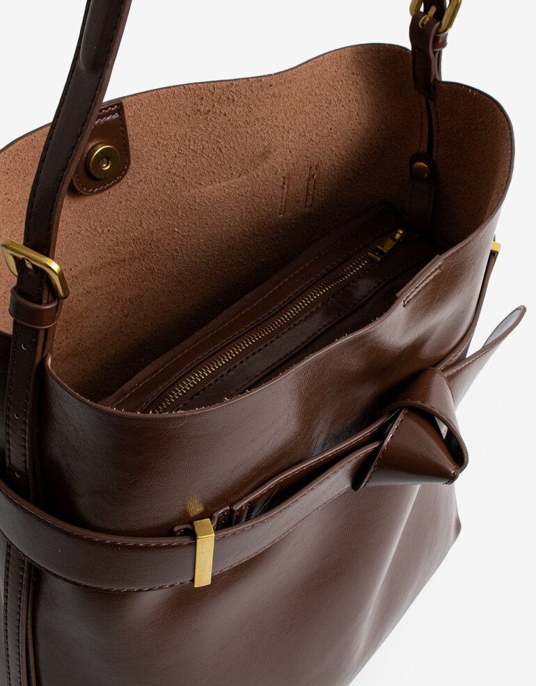 Saca Cartera Saca Con Lazo - Marron Suela