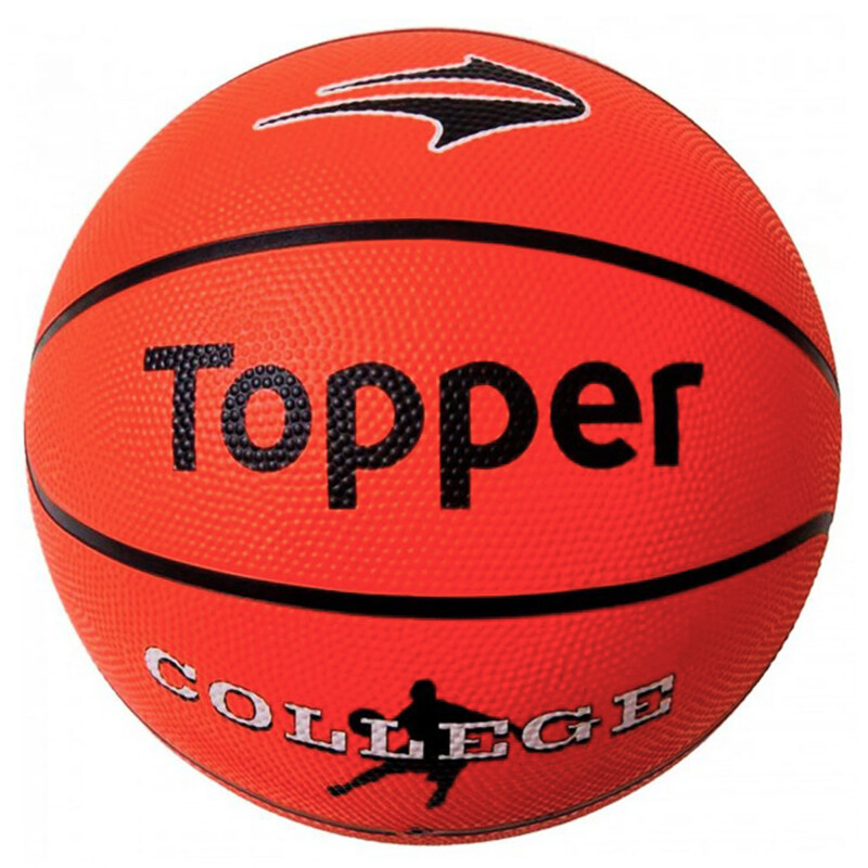 Pelota Topper Basket College Anaranjado - Negro