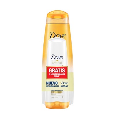 Shampoo Dove Nut. Oleo Micelar 400ml+acondicionador 200ml Shampoo Dove Nut. Oleo Micelar 400ml+acondicionador 200ml