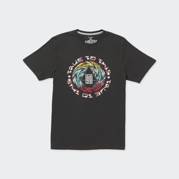 Remera Volcom Spinz Short Sleeve Negro