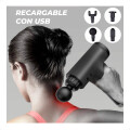 Masajeador Eléctrico Corporal Recargable con 4 Cabezales y 6 Velocidades Masajeador Eléctrico Corporal Recargable con 4 Cabezales y 6 Velocidades