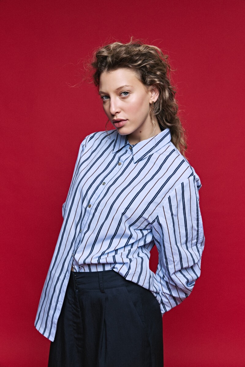 CAMISA VIÑAS Celeste