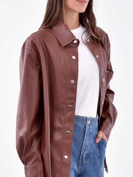 CAMISA PANDORA MARRON OSCURO