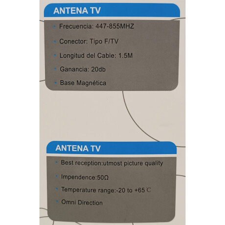 Antena Televisión Digital Isdb-t Base Magnética 001