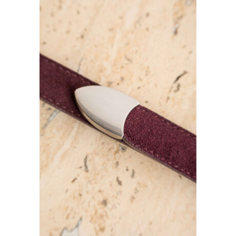 Cinto Hebilla Rectangular Bordo