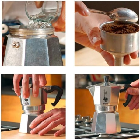Cafetera Bialetti Aluminio Clásica 9 Pocillos ALUMINIO