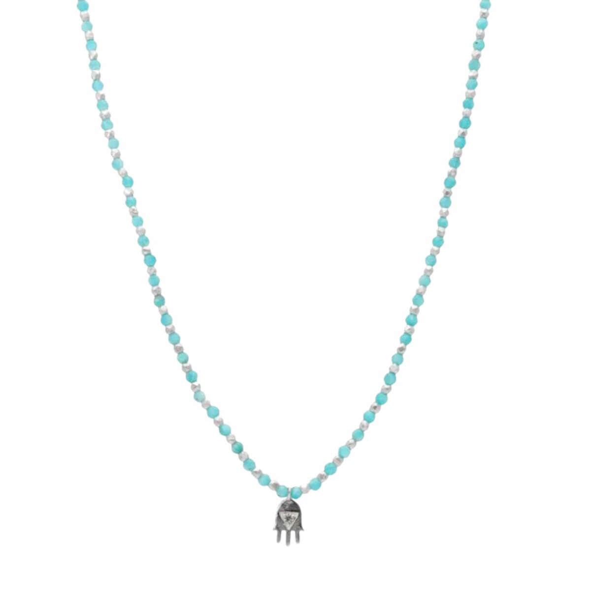 Conjunto Parvati- Plata rodinada 925 - Piedra Amazonita-CJ2013 - conpiedra 