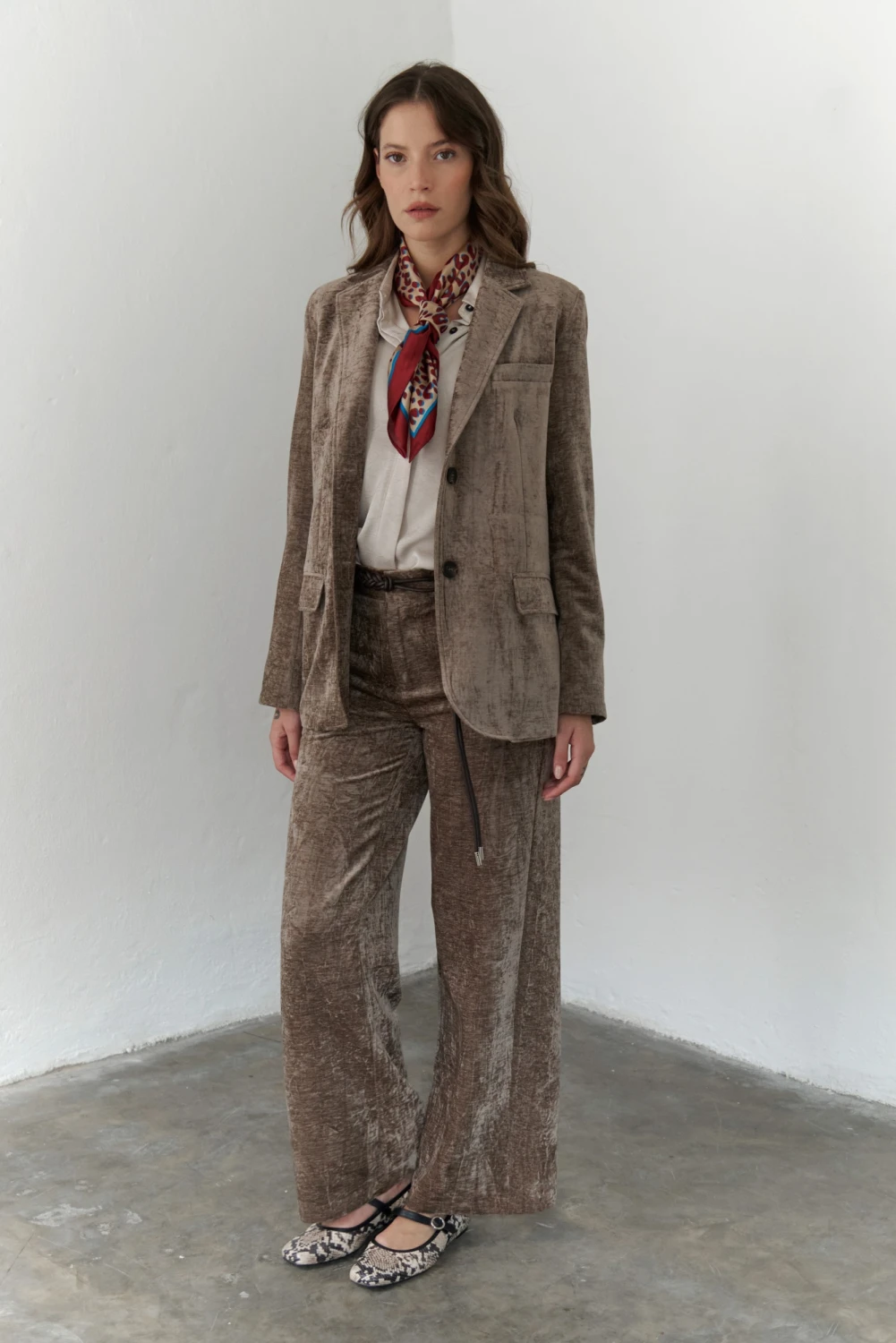 BLAZER VELVET beige 4