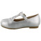 Ballerinas Infantiles Croco Kids con Hebilla Plateado