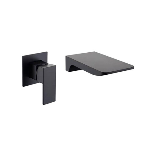 Lavatorio Monocomando De Empotrar Negro NEGRO