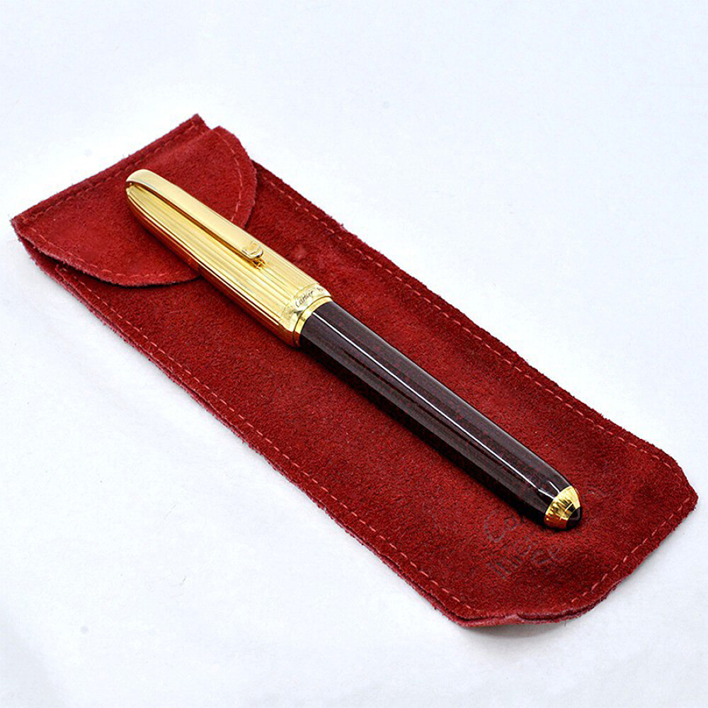 Cartier Louis Cartier Dandy. Pluma A Fuente. Cuerpo Rojo Y Negro Cartier Louis Cartier Dandy. Pluma A Fuente. Cuerpo Rojo Y Negro