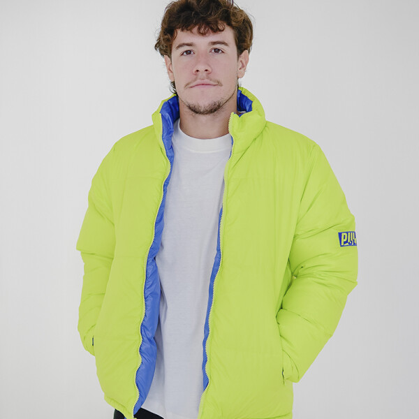 Campera Pulau Puffer Gloffy Reversible Azul