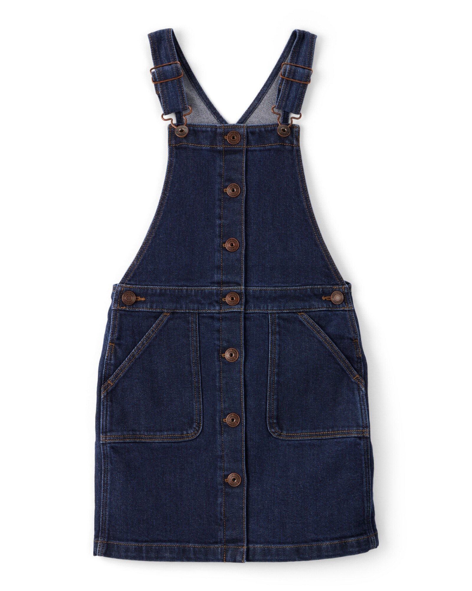 Jumper jean con botones Sin color