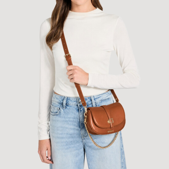 Cartera Guess Carrie Marron 0