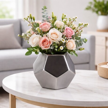 FLORERO DIAMONDS Plateado - Medium