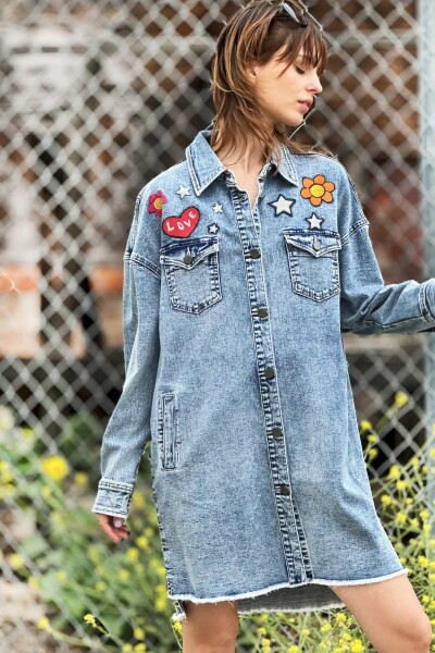 VESTIDO DENIM Azul
