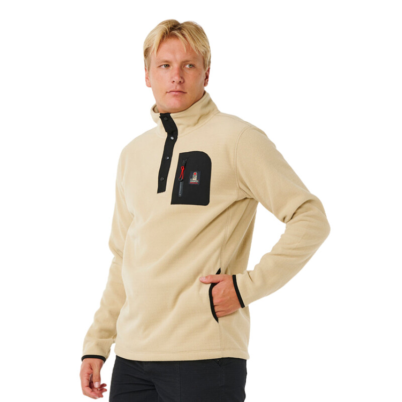 Buzo Rip Curl Search Polar Fleece Crew - Beige Buzo Rip Curl Search Polar Fleece Crew - Beige
