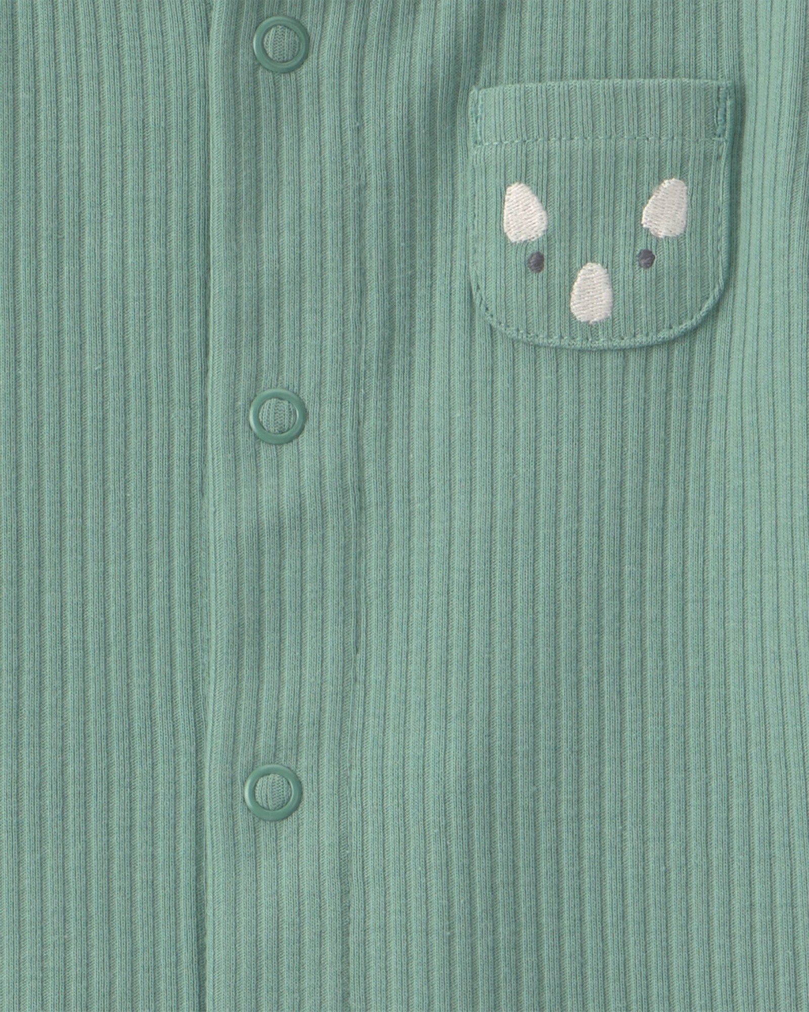 Set tres piezas de algodón, pantalón, body saco, verde y crema, diseño dinos Set tres piezas de algodón, pantalón, body saco, verde y crema, diseño dinos