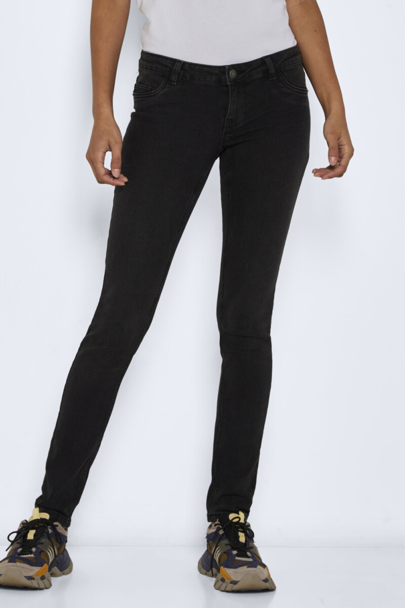 Nmgala Low Skinny Jeans Vi248bl Black Denim