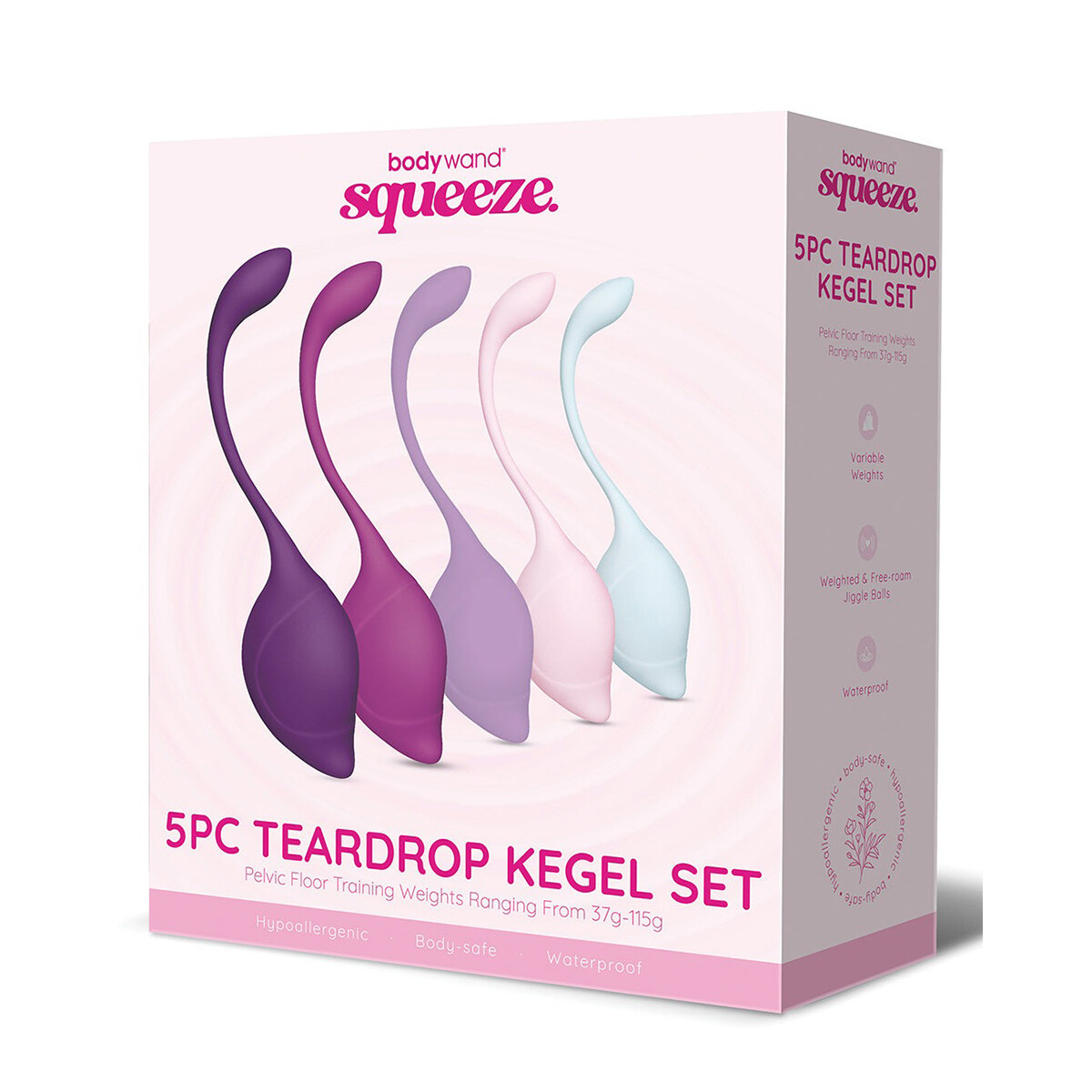 Set x5 Bolas Kegel Teardrop Bodywand Squeeze 