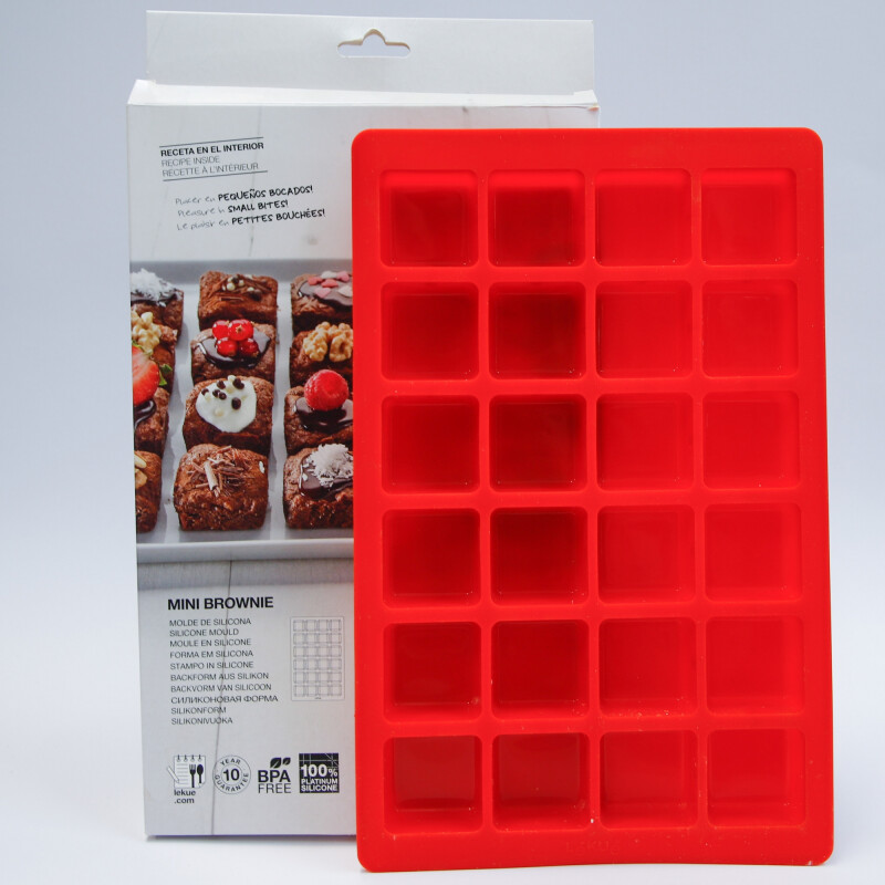 Molde de Silicona para Mini Brownies Molde de Silicona para Mini Brownies