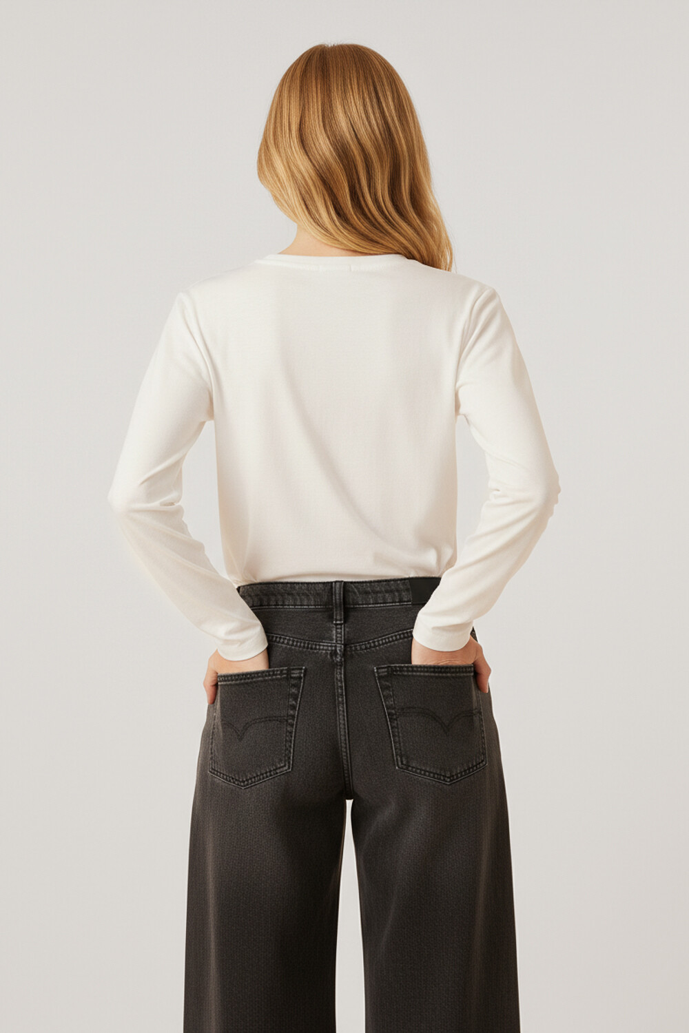 Remera Dupla Marfil / Off White