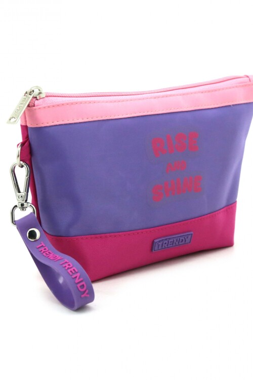 Cartuchera estampada Violeta