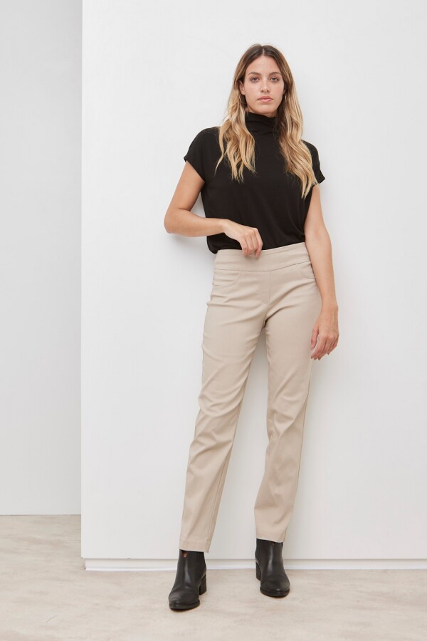 Pantalon Pull On BEIGE