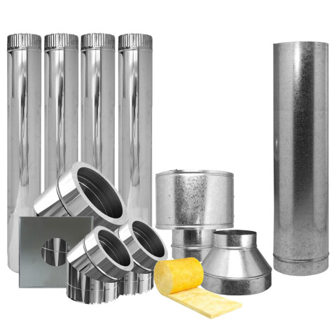 Kit De Pared Tromen Acero Inoxidable 4" KIT DE PARED TROMEN 4" INOXIDABLE 32112