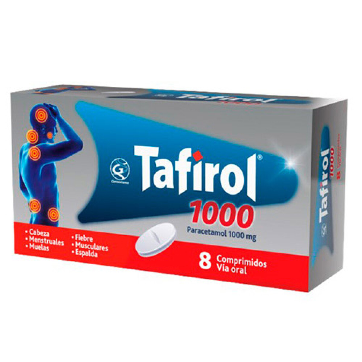 Tafirol 1000mg X8	 x 8 COM 