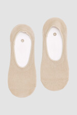 Medias invisibles algodón lisos Beige