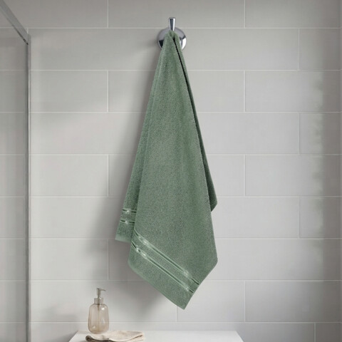 Toalla Mano Dohler Dueto 50 x 70 cm 100% Algodón VERDE OSCURO