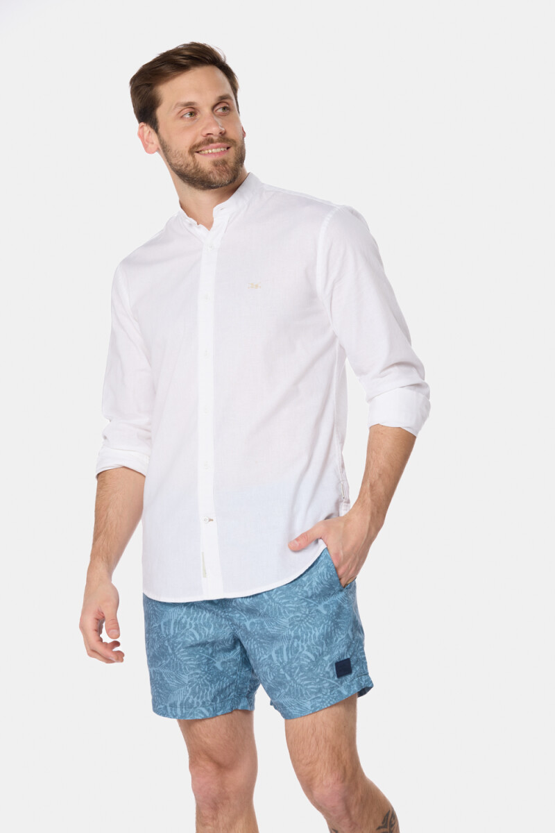 SHORT DE BAÑO ESTAMPADO - Verde 