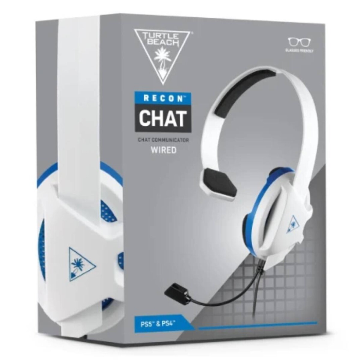 Headset Turtle Beach Earforce Recon Chat - Blanco - Solo para chatear 