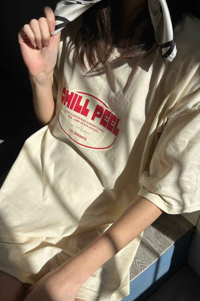 Remera Chill Peel Crema