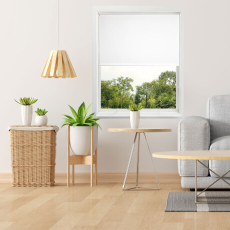 CORTINA POLIESTER BLANCO TRANSPARENT ROLLER