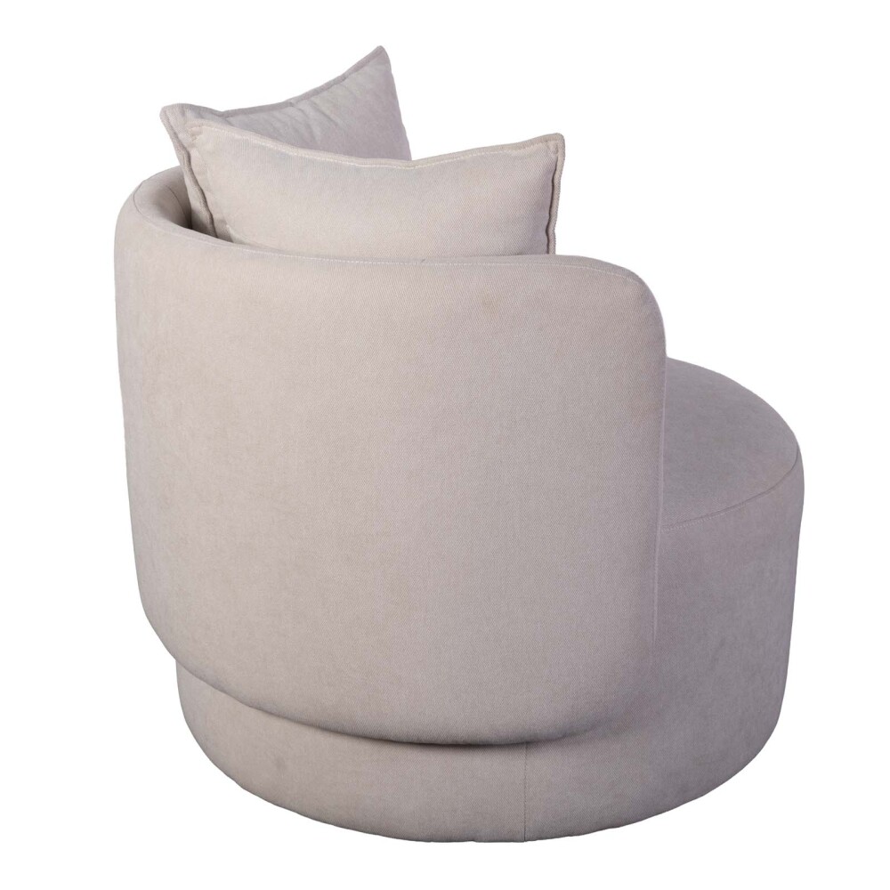 BUTACA 1 CUERPO TELA NATURAL-BEIGE LUNA NATURAL