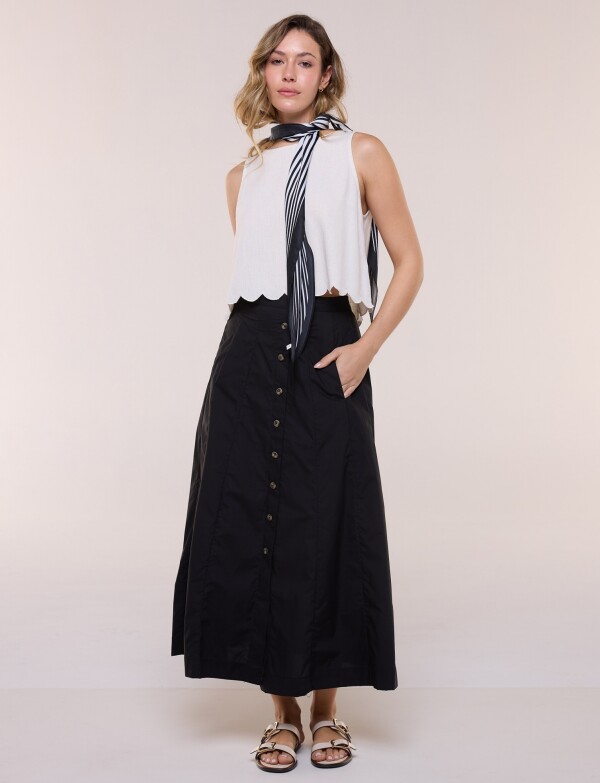 Panuelo Diamond Line BLANCO/NEGRO