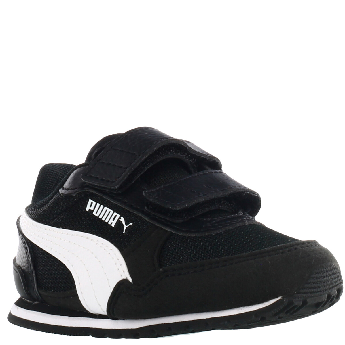 Championes de Niños Puma St Runner V3 Inf - Negro - Blanco 