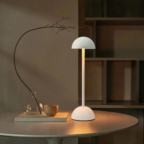 Lámpara de Mesa y Escritorio Minimalista con Luz Led Base Blanco
