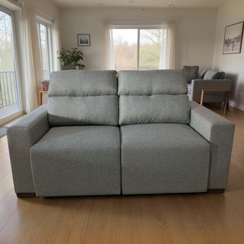 Sillón Reclinable San Bernardo Liso 1.80m Gris Sillón Reclinable San Bernardo Liso 1.80m Gris