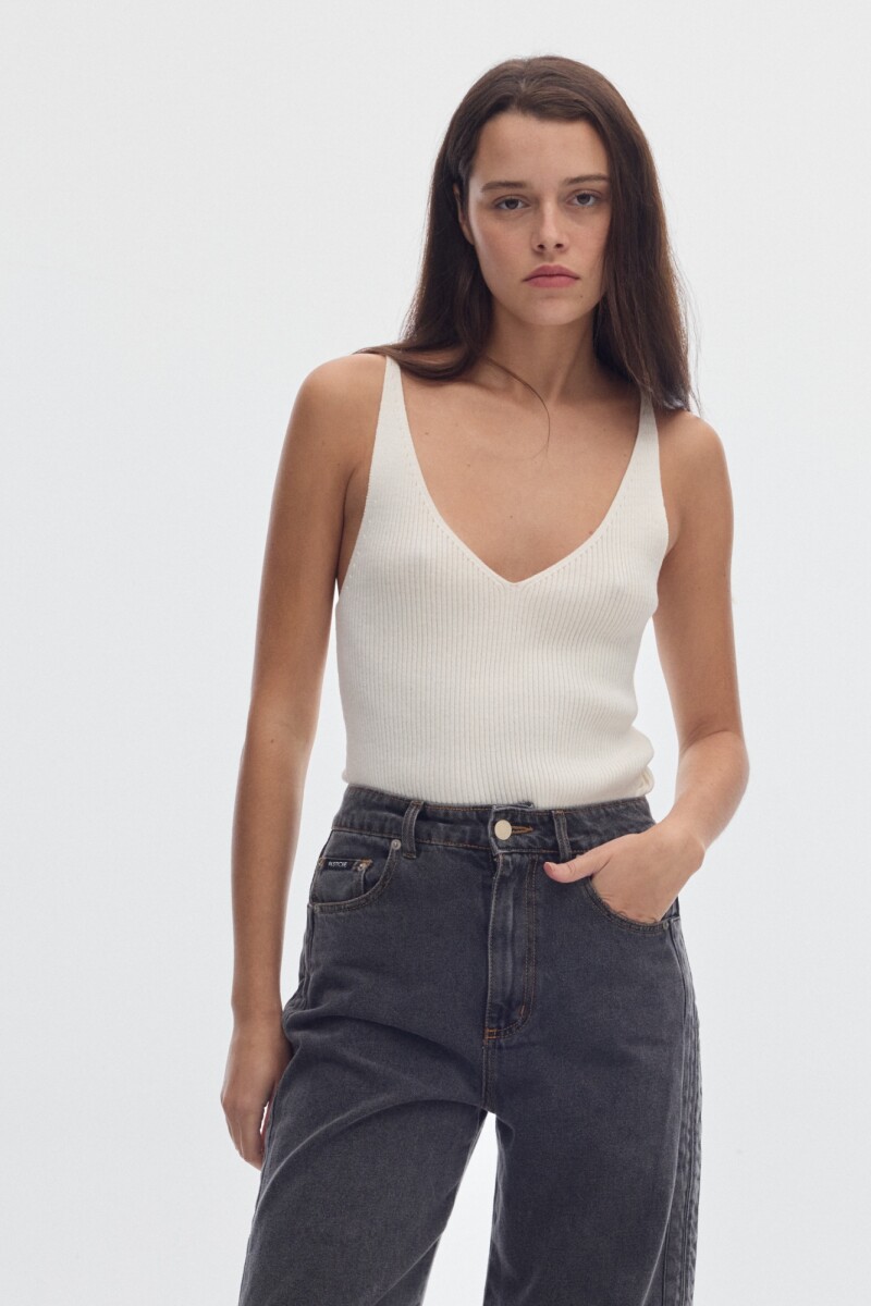Musculosa Amy - Cream 
