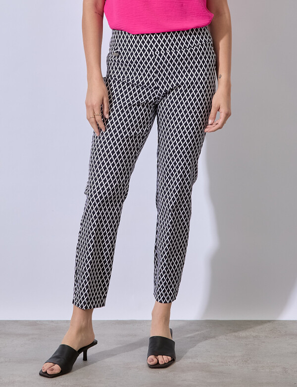 Pantalon Rombos AZUL/BLANCO