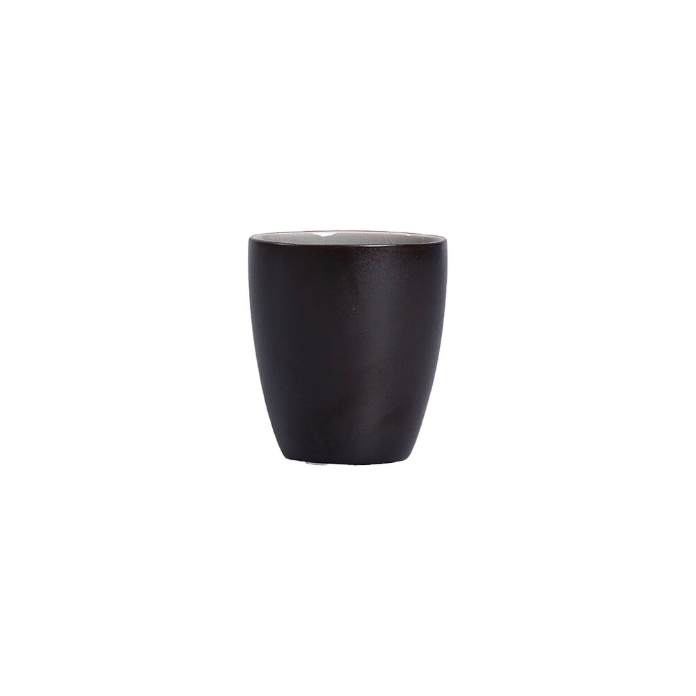 TAZA 180ML DARK CERAMICA NEGRO NEGRO
