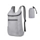 Mochila De Viaje Impermeable Plegable Multiuso Almacenar Color gris