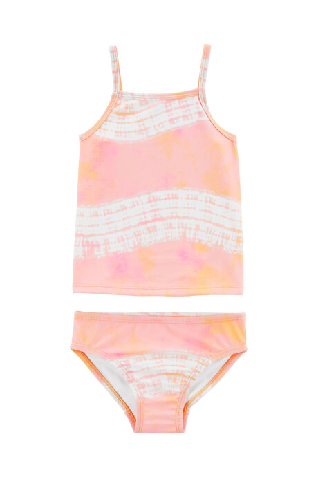 Traje de baño dos piezas con protección UPF 50+ diseño tie-dye Sin color