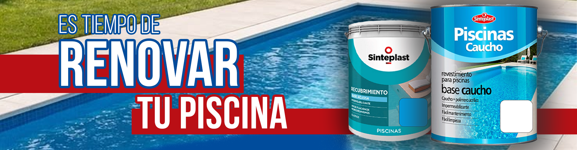 Pintura para piscinas de Sinteplast