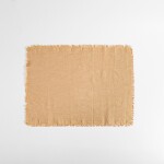 Set x 4 Individual con Flecos Tusor Soft 35x50 Praline
