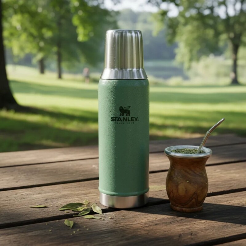 Termo Stanley Adventure To Go Bottle 1 L Para Café Té Infusiones Agua Y Viajes Quartz