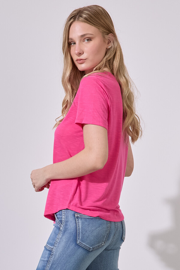 Remera Tachas FUCSIA